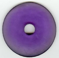 1 56x7mm Matte Dark Purple Resin Donut 